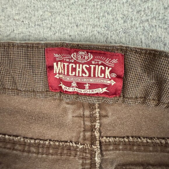 Matchstick Military Cargo Pants Men 28x28 Brown Relaxed Outdoors Faded Gorpcore - Picture 4 of 8